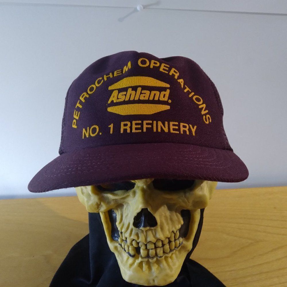 Vintage Ashland Petrochem Operations Refinery Snap Back Trucker Hat